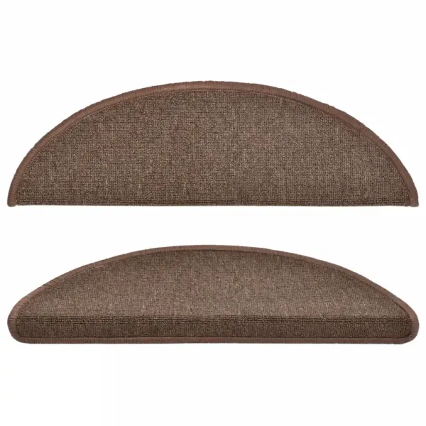 Poolringikujulised trepimatid kahepoolse teibiga, kohvipruun, 10 tk, 56 x 17 x 3 cm – 4