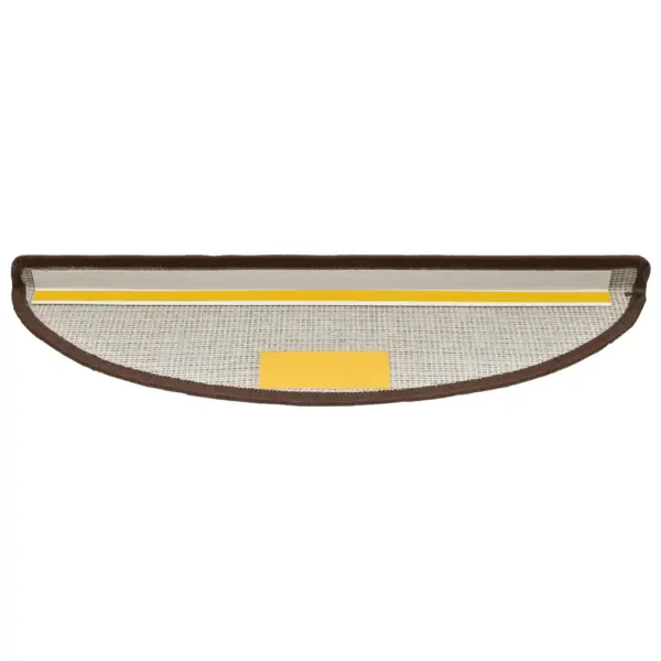 Poolringikujulised trepimatid kahepoolse teibiga, kohvipruun, 10 tk, 56 x 17 x 3 cm – 5