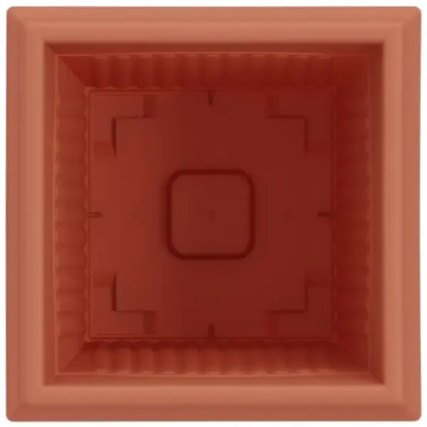 Ruutlillepotid, 6 tk, kohviroosa plastmass, 16 x 16 x 14 cm – 7