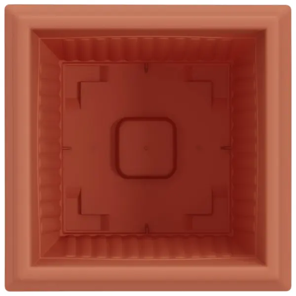 Ruutlillepotid 24 tk, kohviroosa plastmass, 28,5 x 28,5 x 22 cm – 7