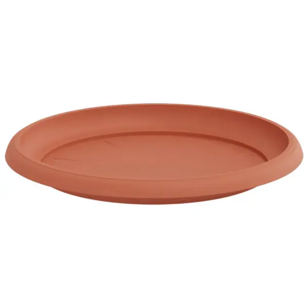 Ümmargused plastmassist lillealused, kohviroosad, 6 tk, Ø 23,5 x 2,5 cm – 5