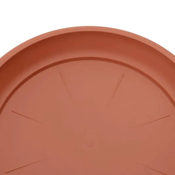 Ümmargused plastmassist lillealused, kohviroosad, 6 tk, Ø 23,5 x 2,5 cm – 8