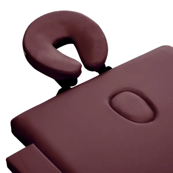 Kokkupandav 2-tsooniline massaažilaud alumiiniumraamiga, veinililla, 191 x 70 cm – 4