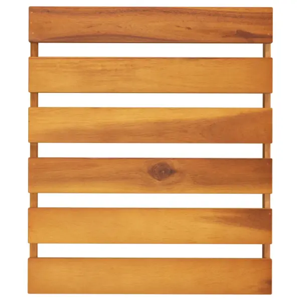 Pruun 3-korruseline kokkupandav akaatsiapuidust riiul, 43 x 31 x 63 cm – 7