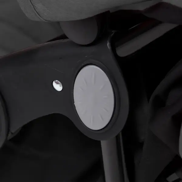 Kokkupandav kaksikute jalutuskäru terasraamiga, tumehall, linaistmetega – 10