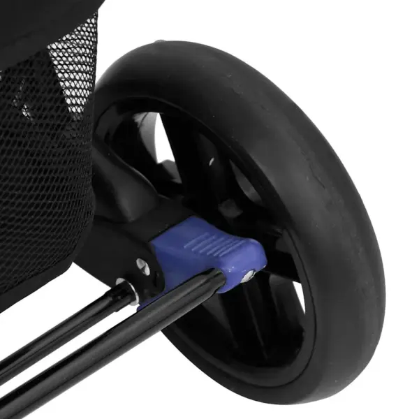 Kokkupandav kaksikute jalutuskäru, tumesinine, terasraamiga, 80 x 96 x 104 cm – 8