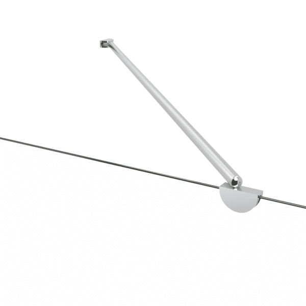 Kokkupandav vanniümbris karastatud triibulise klaasiga, hõbedane, 120 x 68 x 130 cm – 11