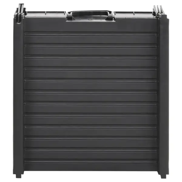 Kokkupandav koerte autosild libisemisvastase pinnaga, must plast, 153 x 40 cm – 7