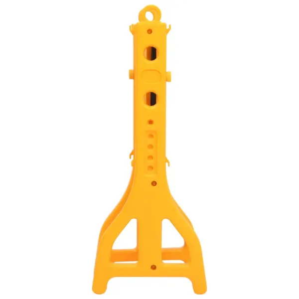 Kokkupandav liiklustõke helkurribadega, kollane-must, PE, 250 x 38 x 96 cm – 5