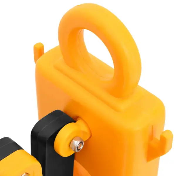 Kokkupandav liiklustõke helkurribadega, kollane-must, PE, 250 x 38 x 96 cm – 9