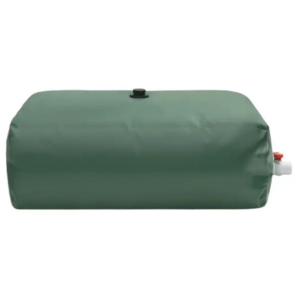 Kokkupandav PVC veepaak kraaniga, 500 L, roheline, 125 x 80 x 50 cm – 2