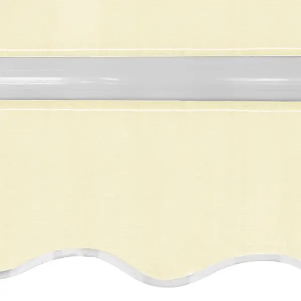 Käsitsi avatav kokkupandav seinamarkiis terrassile, kreemjasvalge, 400 cm – 4