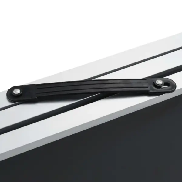 Kokkupandav kolmeosaline tapeetimislaud joonlauaga, must, MDF ja alumiinium, 300 x 60 x 78 cm – 7