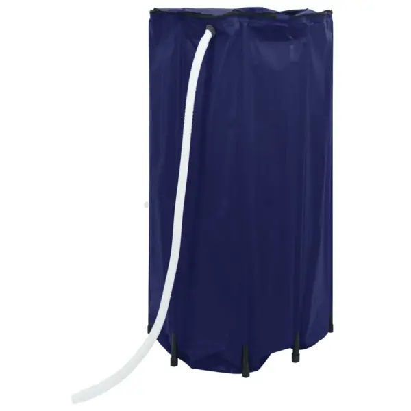 Kokkupandav vihmaveetünn kraaniga, 380 l, sinine PVC, 70 x 100 cm – 4