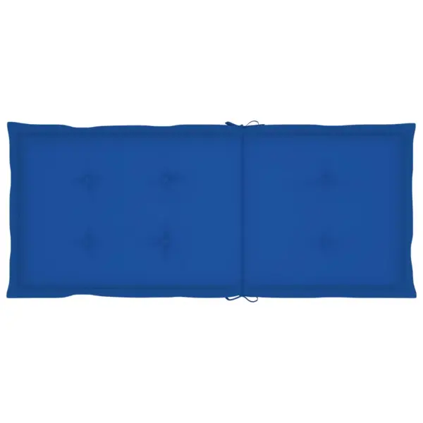 Kokkupandavad akaatsiapuidust aiatoolid patjadega, sügavsinine, 8 tk – 8