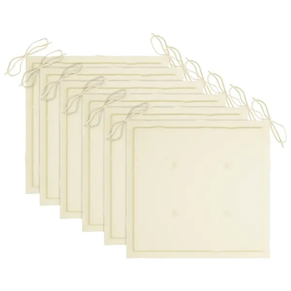 Kokkupandavad akaatsiapuidust aiatoolid patjadega, hall, 6 tk – 10