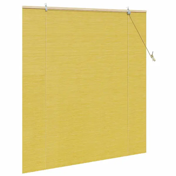 Bambusest kollane rulookardin 140 x 160 cm – 4