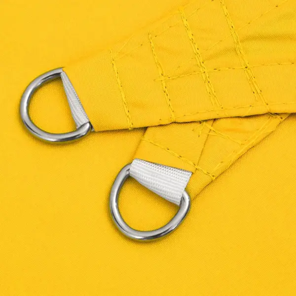 Kandiline kollane päikesepuri, PU-kattega oxford-kangas, veekindel ja UV-kaitsega, 2,5 x 2,5 m – 5