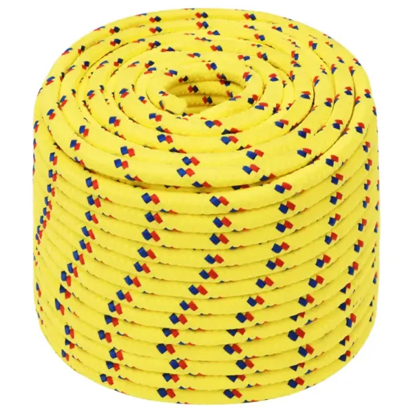 Polüpropüleenist paadiköis, kollane, 12 mm, 100 m rull – 2