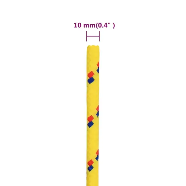 Polüpropüleenist paadiköis, kollane, 10 mm, 250 m rull - 6