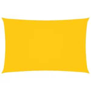 Veekindel ristkülikukujuline päikesepuri oxford-kangast, 2,5 x 5 m, kollane