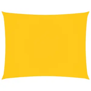 Ristkülikukujuline veekindel päikesepuri, kollane oxford-kangas, 3,5 x 5 m