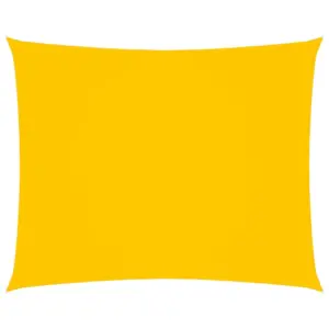 Veekindel ristkülikukujuline päikesepuri oxford-kangast, kollane, 3 x 4 m