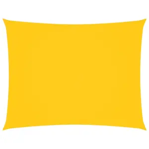 Veekindel ristkülikukujuline päikesepuri, kollane PU-kattega oxford-kangas, 3 x 6 m