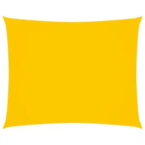 Veekindel ristkülikukujuline päikesepuri, kollane, 2,5 x 4,5 m, PU-kattega oxford-kangas