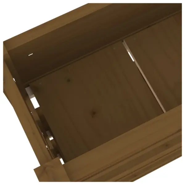 Kolmekorruseline taimekast männipuidust, meekarva, 112 x 25 x 104,5 cm – 7