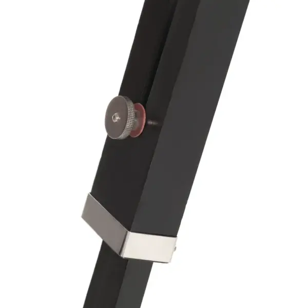 Kolmjalgne põrandalamp reguleeritava kõrgusega, mangopuit, must/hõbedane, 95–165 cm – 12