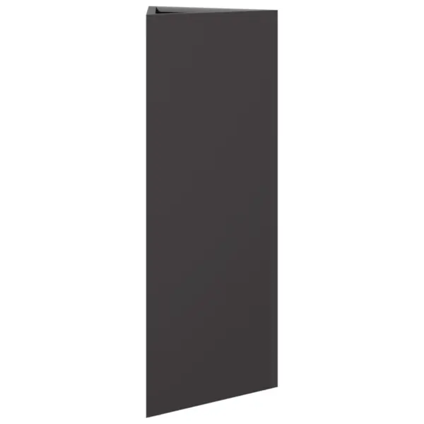 Kolmnurkne aia taimekast põhjaga, must teras, 30 x 26 x 75 cm – 4