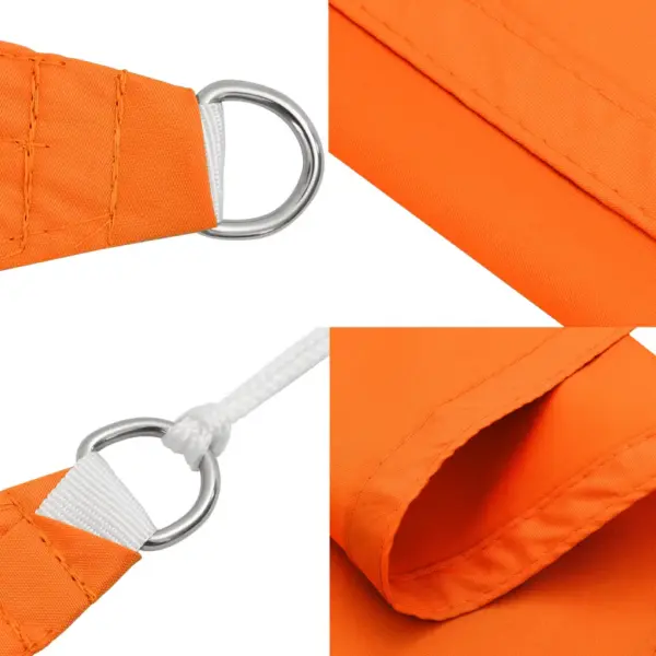 Veekindel kolmnurkne päikesepuri oranž, PU-kattega oxford-kangas, 4,5 x 4,5 x 4,5 m – 6