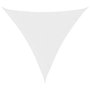 Kolmnurkne veekindel päikesepuri, valge, oxford-kangas, 4,5 x 4,5 x 4,5 m