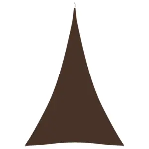Veekindel kolmnurkne päikesepuri UV-kaitsega, pruun, 4 x 5 x 5 m