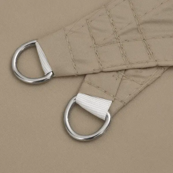 Veekindel kolmnurkne päikesepuri, pruunikashall, 5 x 5 x 5 m, PU-kattega oxford-kangas – 6