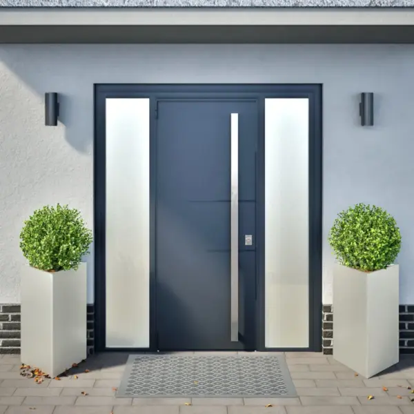 Kolmnurksed roostevabast terasest aiataimekastid põhjaga, 2 tk, hõbedased, 50 x 43 x 75 cm – 3