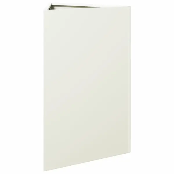 Kolmnurksed aia taimekastid põhjaga, 2 tk, valge teras, 50 x 43 x 75 cm – 6