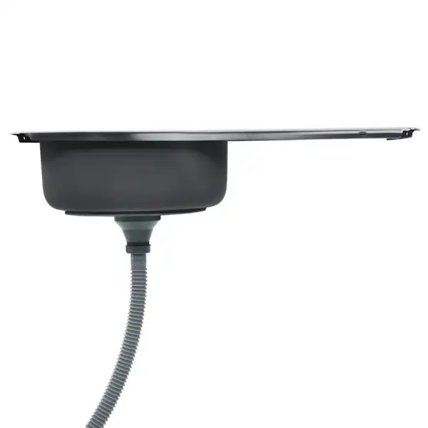 Roostevabast terasest köögivalamu kuivatusalusega, sõela ja haisulukuga, 75 x 40 x 18 cm – 5