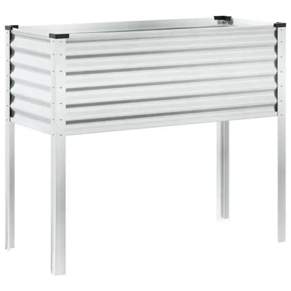 Kõrge aia lillekast ilmastikukindlast terasest, pruun, 100 x 45 x 90 cm – 8