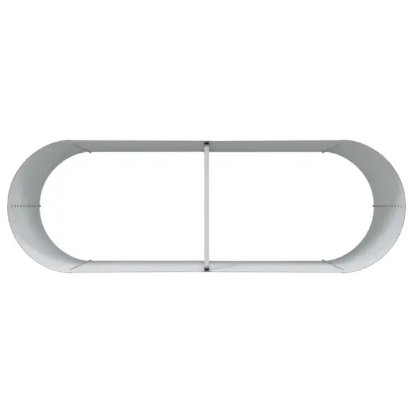 Kõrge aiapeenar pruunist terasest, 240 x 80 x 81 cm – 7