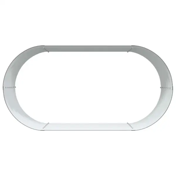 Kõrge aiapeenar terasest, pruun, 160 x 80 x 44 cm – 8