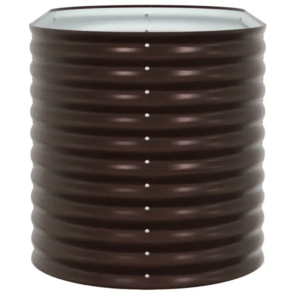 Kõrge aiapeenar pruunist terasest, 160 x 80 x 81 cm – 7