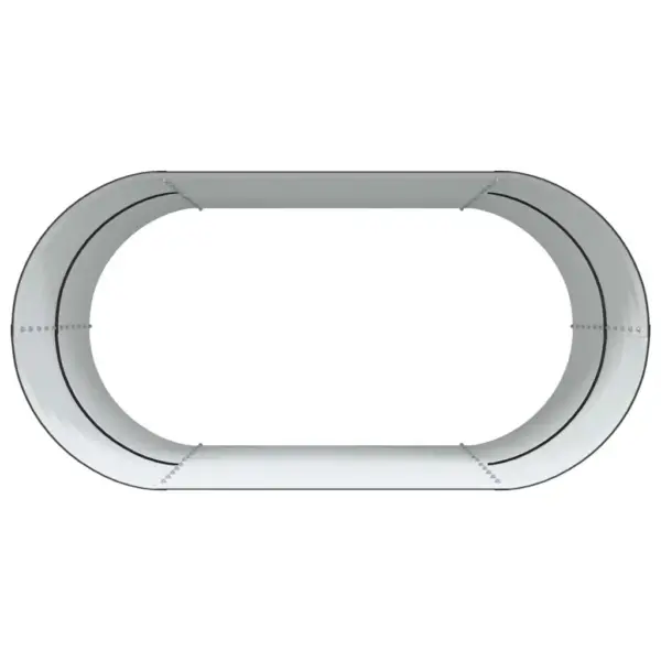 Kõrge aiapeenar pruunist terasest, 160 x 80 x 81 cm – 8