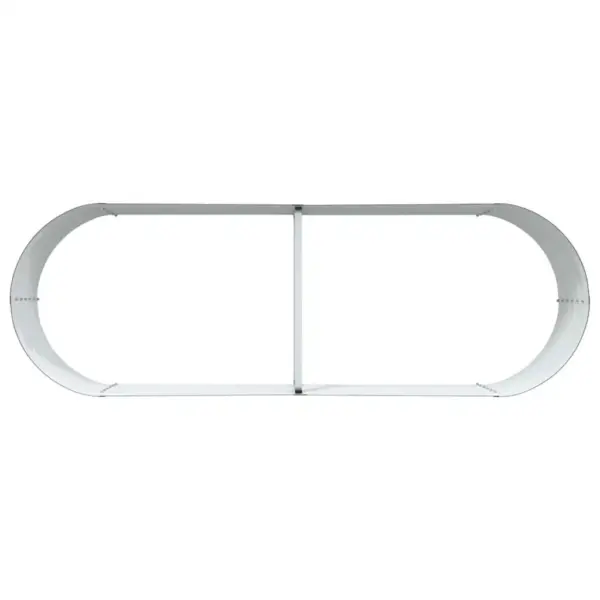 Kõrge aiapeenar pruunist terasest, 240 x 80 x 44 cm – 8