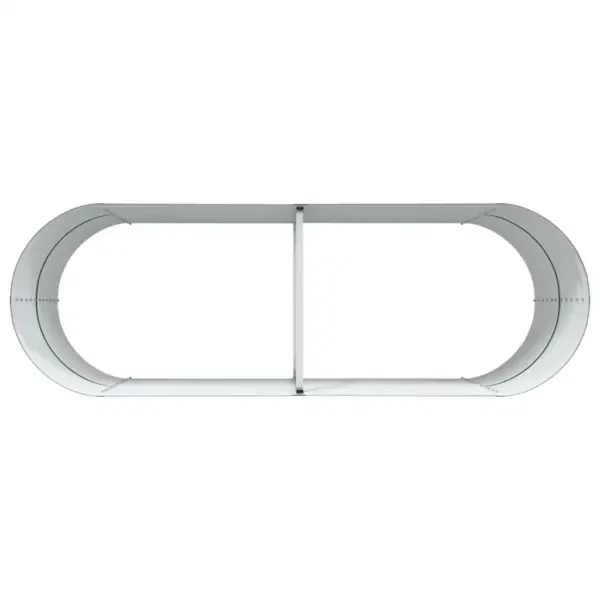 Terasest kõrge aiapeenar, roheline, 240 x 80 x 81 cm – 8