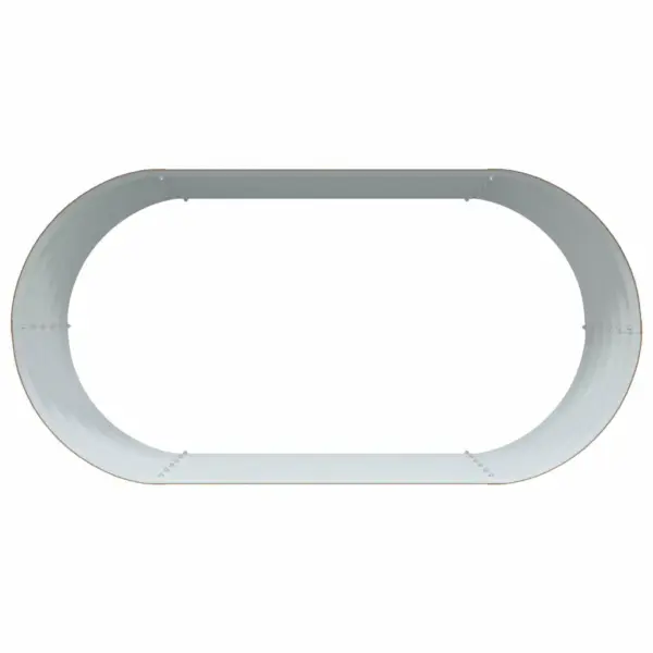 Kõrge aiapeenar pruunist terasest, 160 x 80 x 44 cm – 7