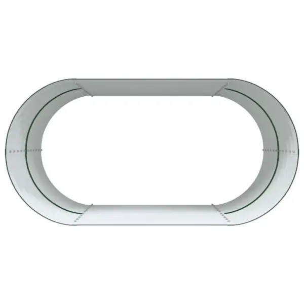 Kõrge aiapeenar terasest, roheline, 160 x 80 x 81 cm – 8