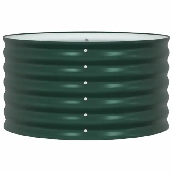 Kõrge aiapeenar terasest, roheline, 80 x 80 x 44 cm – 7