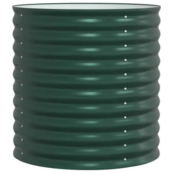 Kõrge aiapeenar terasest, roheline, 80 x 80 x 81 cm – 2